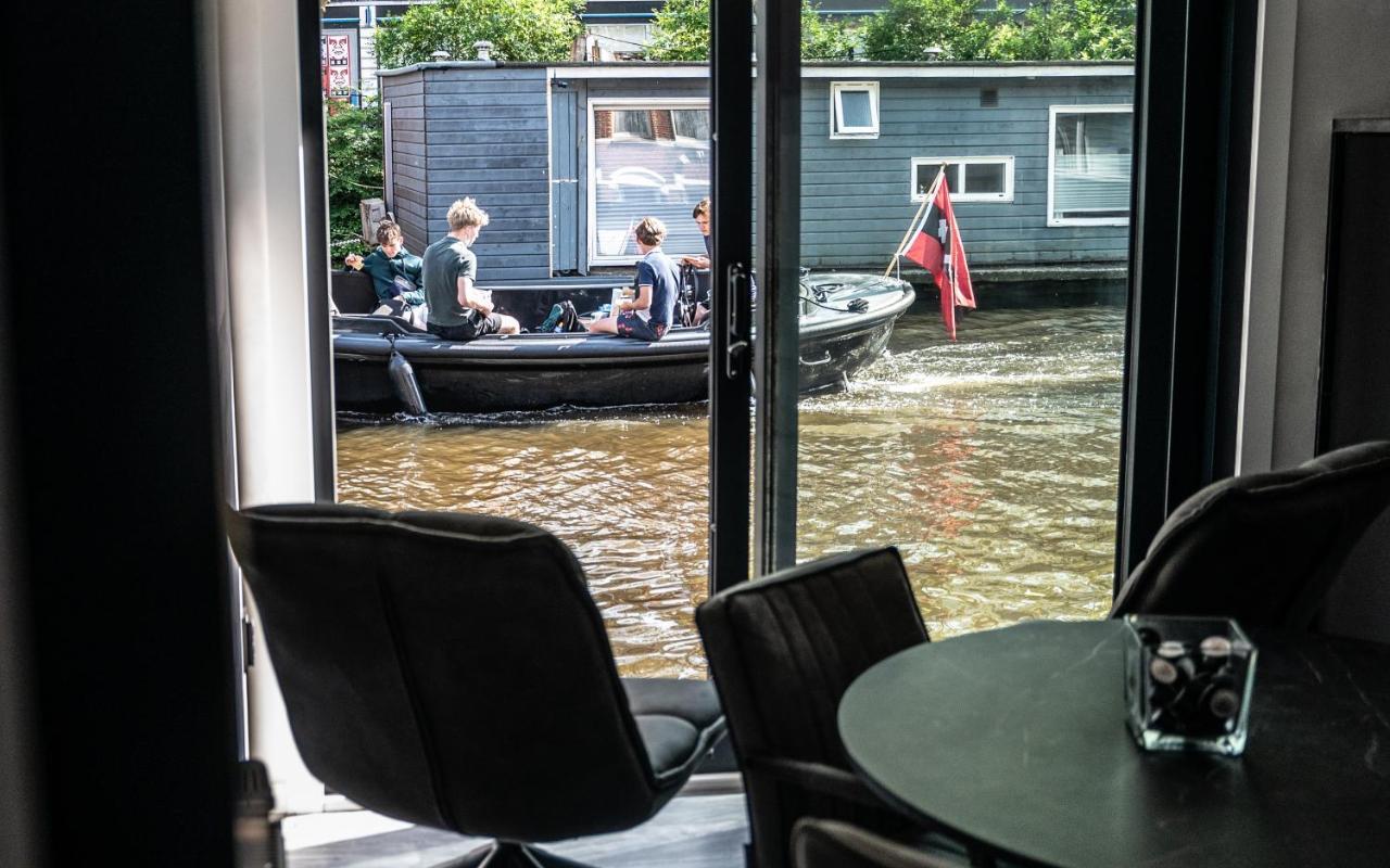 Amsterdam-Houseboat-Amstel Bed and Breakfast Exteriör bild